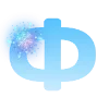 😙 Эмодзи «Голубые буквы и иконки» для Telegram