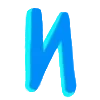 💙 Эмодзи «буквы полматери - шрифт с обложки одноименной муз.группы» для Telegram
