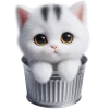 🗑 Эмодзи «Полосатый котик» для Telegram