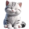 ☺️ Эмодзи «Полосатый котик» для Telegram