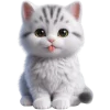 😝 Эмодзи «Полосатый котик» для Telegram