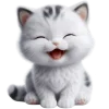 🤣 Эмодзи «Полосатый котик» для Telegram