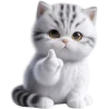 🫵 Эмодзи «Полосатый котик» для Telegram