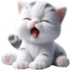 🥱 Эмодзи «Полосатый котик» для Telegram