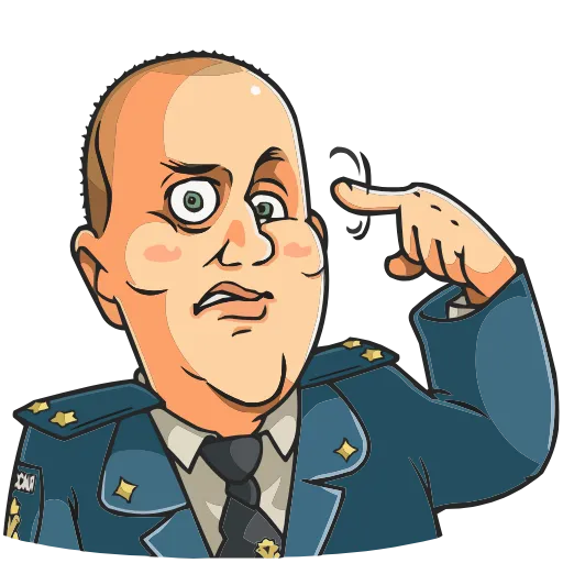 🤨 Эмодзи «Полицейский с Рублёвки» для Telegram