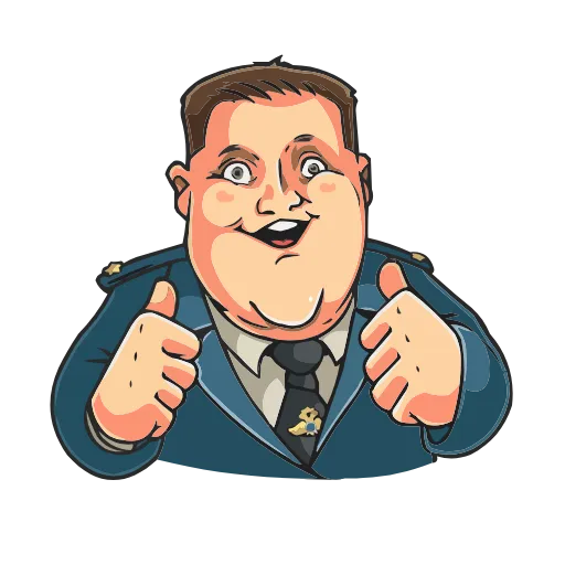 👍 Эмодзи «Полицейский с Рублёвки» для Telegram