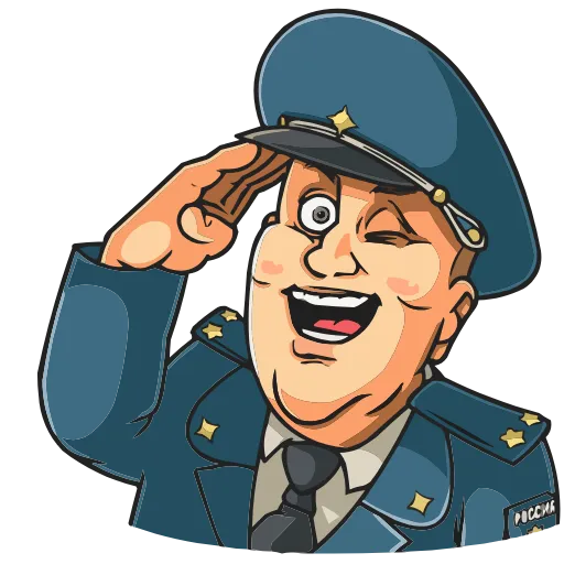 🫡 Эмодзи «Полицейский с Рублёвки» для Telegram