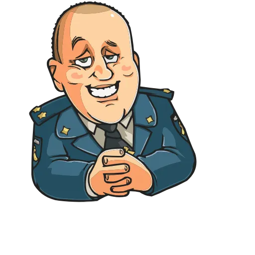 😏 Эмодзи «Полицейский с Рублёвки» для Telegram