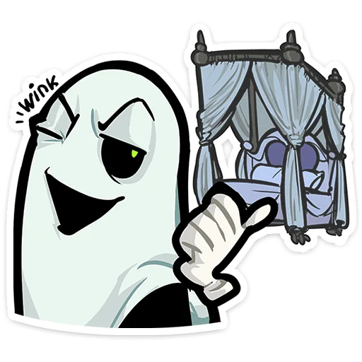 👻 Стикер «Полтергейст Спуки» для Telegram