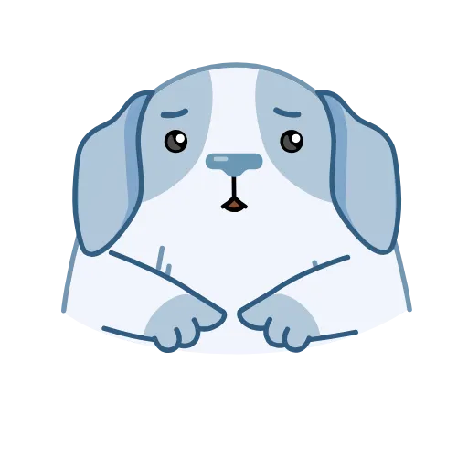 Стикер 2 ☺️ Пёс Полтос - Poltos the Dog emoji