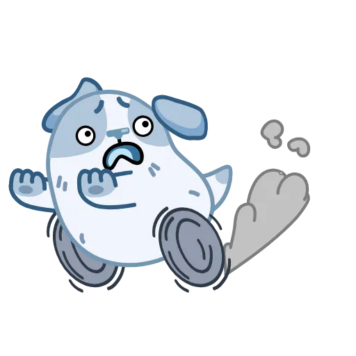 Стикер 37 ☺️ Пёс Полтос - Poltos the Dog emoji