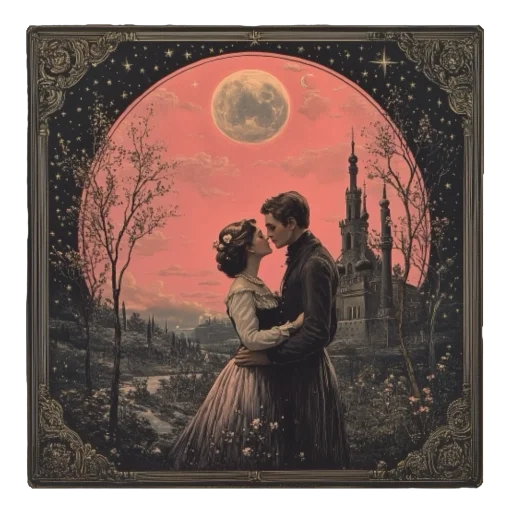 👩‍❤️‍💋‍👨 Стикер «nostalgic reverie» для Telegram