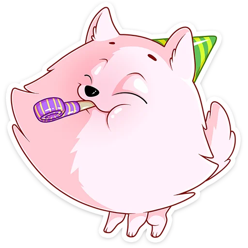🥳 Стикер «Шпиц» для Telegram