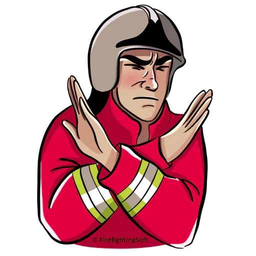 👎 Стикер «Firefighter» для Telegram