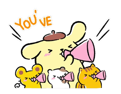 🥳 Стикер «Pompompurin» для Telegram