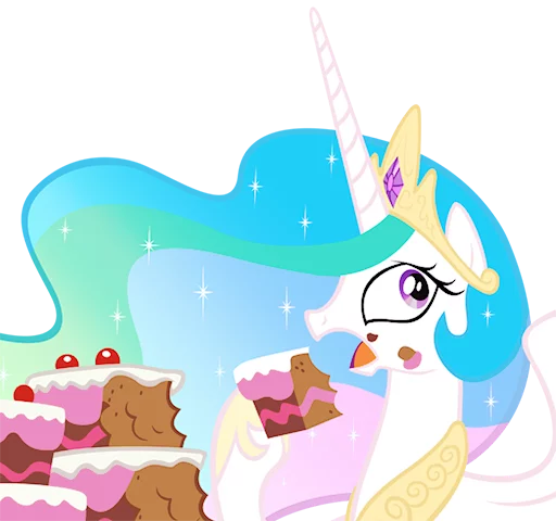 🍰 Стикер «Ponymotes» для Telegram