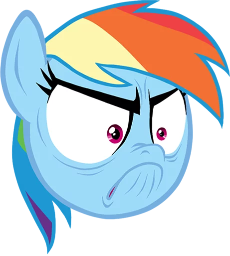 😤 Стикер «Ponymotes» для Telegram