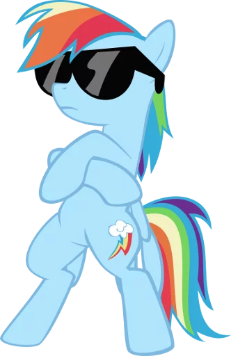 😎 Стикер «Ponymotes» для Telegram