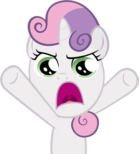 😫 Стикер «Ponymotes» для Telegram