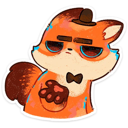 🤠 Стикер «Пуфик» для Telegram