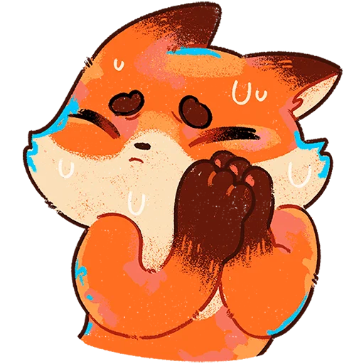 🦊 Стикер «Пуфик Без Текста» для Telegram