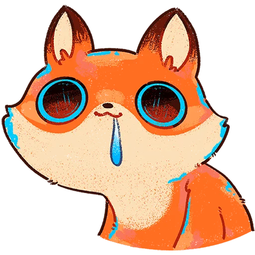 🦊 Стикер «Пуфик Без Текста» для Telegram