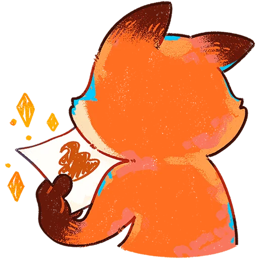 🦊 Стикер «Пуфик Без Текста» для Telegram