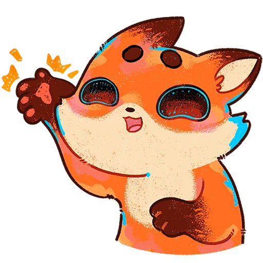 🦊 Стикер «Пуфик Без Текста» для Telegram