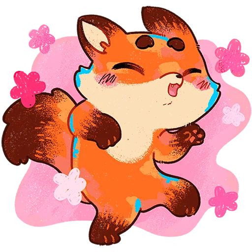 🦊 Стикер «Пуфик Без Текста» для Telegram