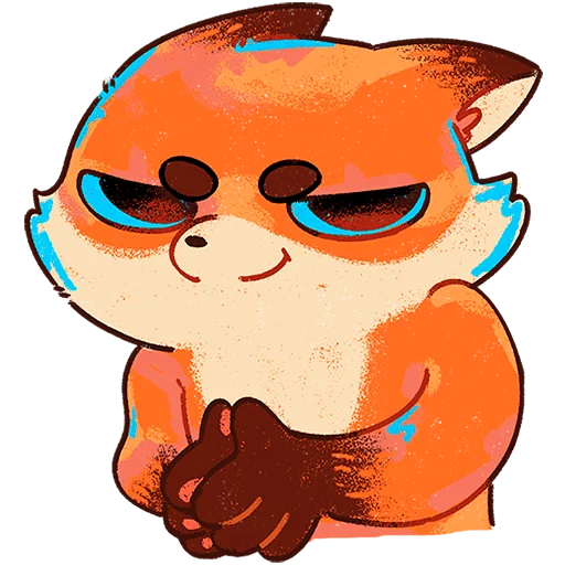 🦊 Стикер «Пуфик Без Текста» для Telegram