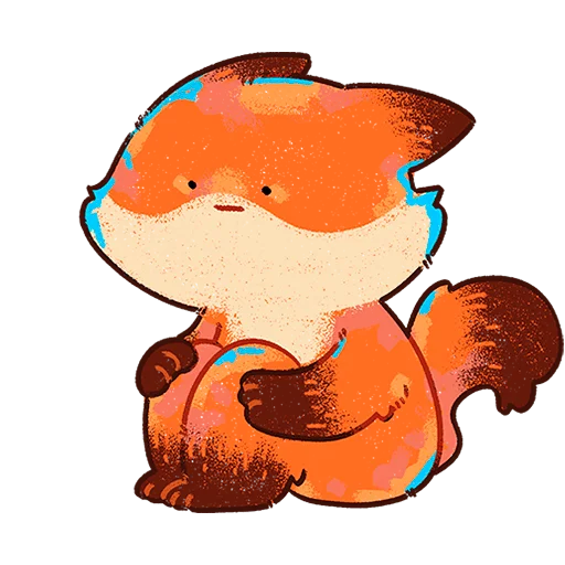 🦊 Стикер «Пуфик Без Текста» для Telegram