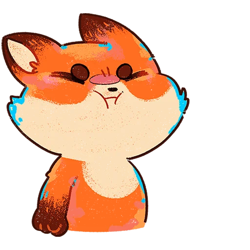 🦊 Стикер «Пуфик Без Текста» для Telegram