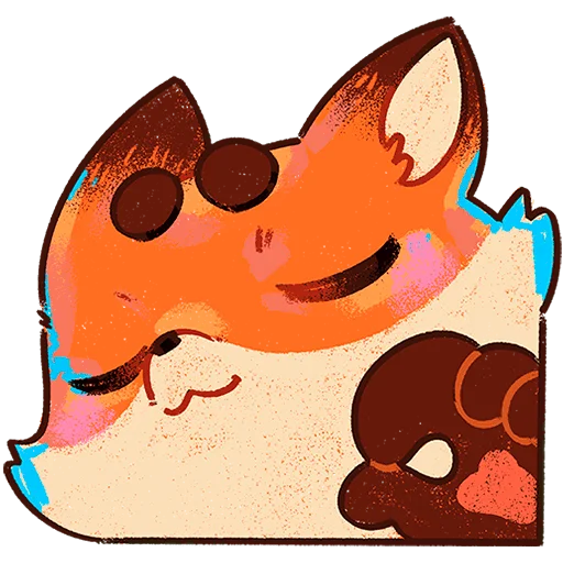 🦊 Стикер «Пуфик Без Текста» для Telegram