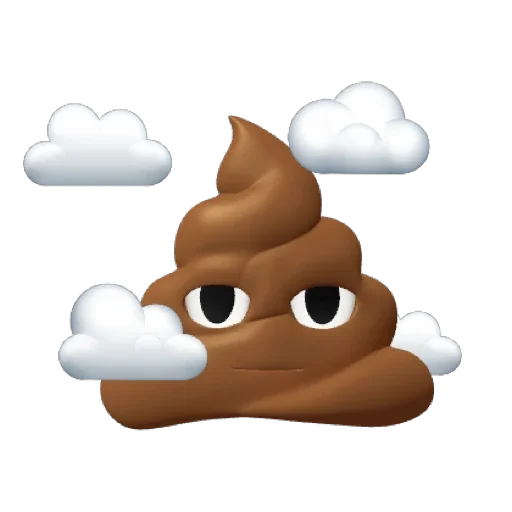 ☁️ Стикер «POO MEMOJI» для Telegram