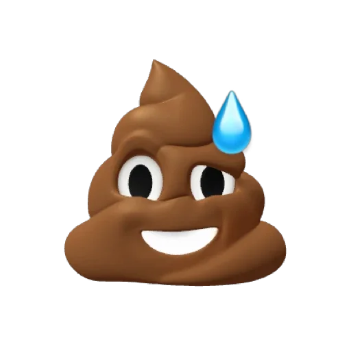 🥲 Стикер «POO MEMOJI» для Telegram