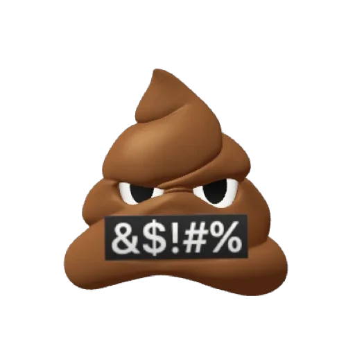 🤬 Стикер «POO MEMOJI» для Telegram