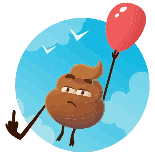 🤩 Эмодзи «Какашечка» для Telegram