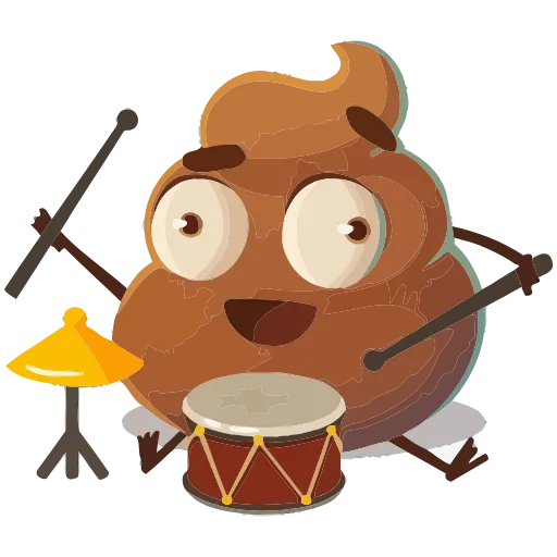 🤩 Эмодзи «Какашечка» для Telegram