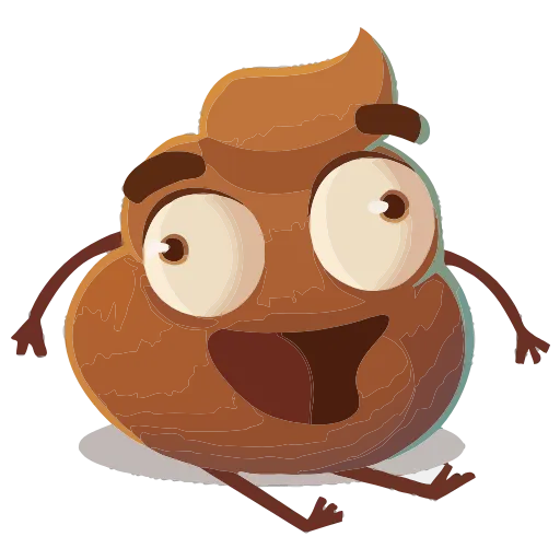🤩 Эмодзи «Какашечка» для Telegram