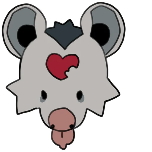 💖 Стикер «love_is_stored_in_the_possum» для Telegram