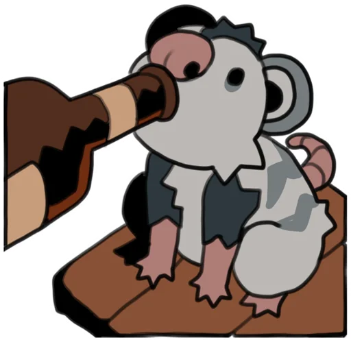 🍻 Стикер «love_is_stored_in_the_possum» для Telegram