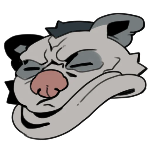 🥴 Стикер «love_is_stored_in_the_possum» для Telegram