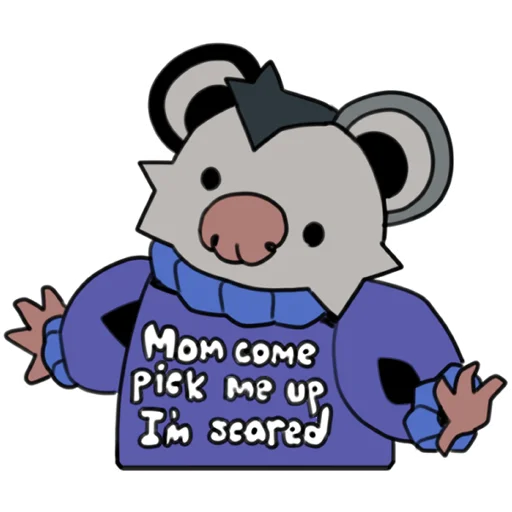 🙂 Стикер «love_is_stored_in_the_possum» для Telegram