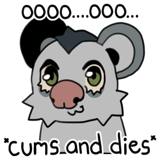 😃 Стикер «love_is_stored_in_the_possum» для Telegram