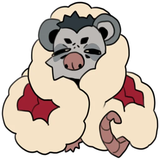 😞 Стикер «love_is_stored_in_the_possum» для Telegram