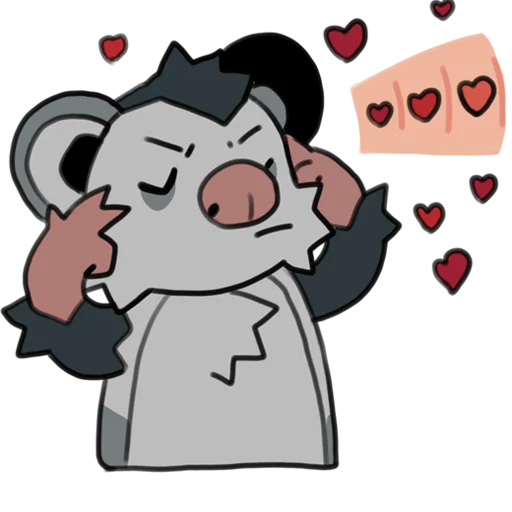 💓 Стикер «love_is_stored_in_the_possum» для Telegram
