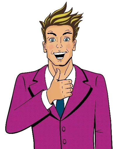 👍 Стикер «Pop ART» для Telegram
