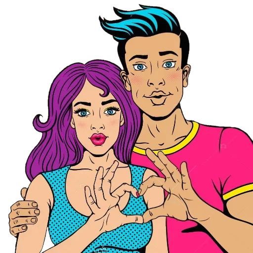 😍 Стикер «Pop ART» для Telegram