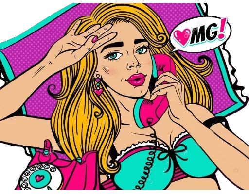😍 Стикер «Pop ART» для Telegram