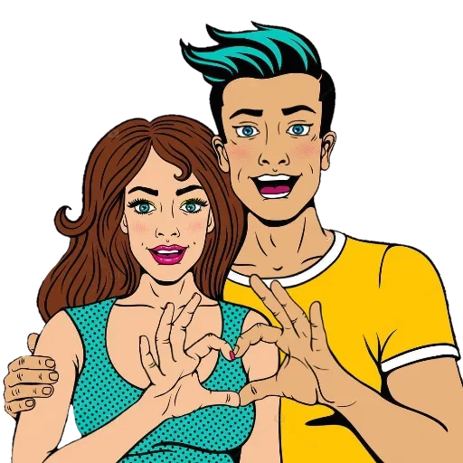 😍 Стикер «Pop ART» для Telegram